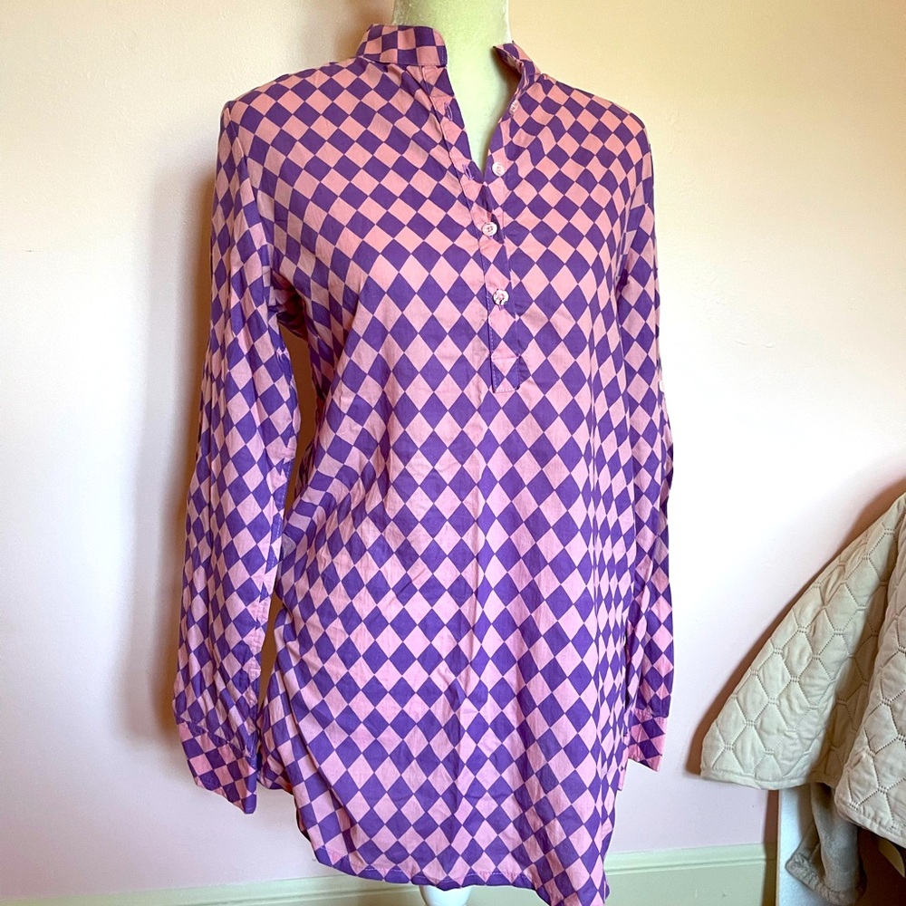Three Islands purple and pink tunic